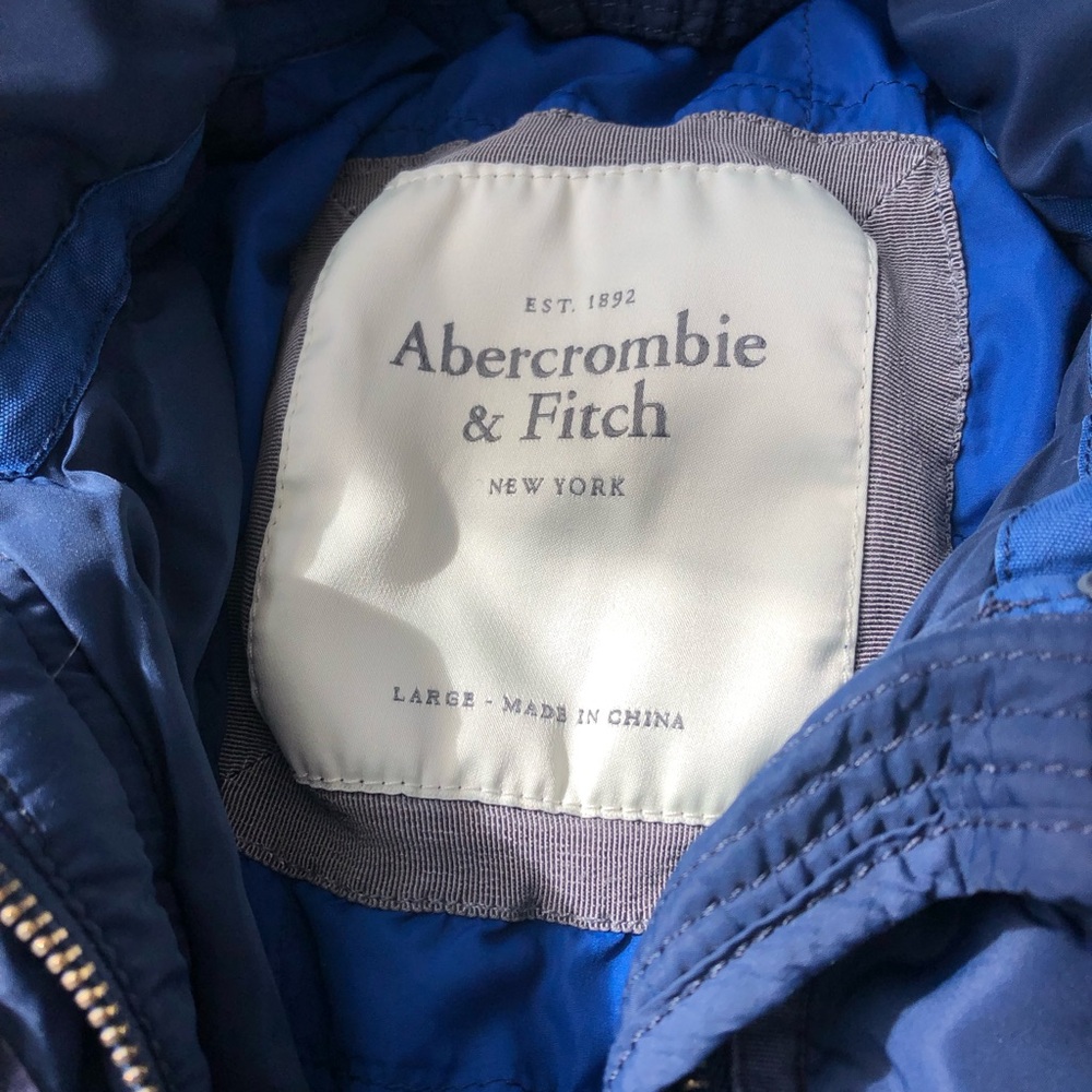 Abercrombie & Fitch Navy Outerwear - Picture 2 of 4